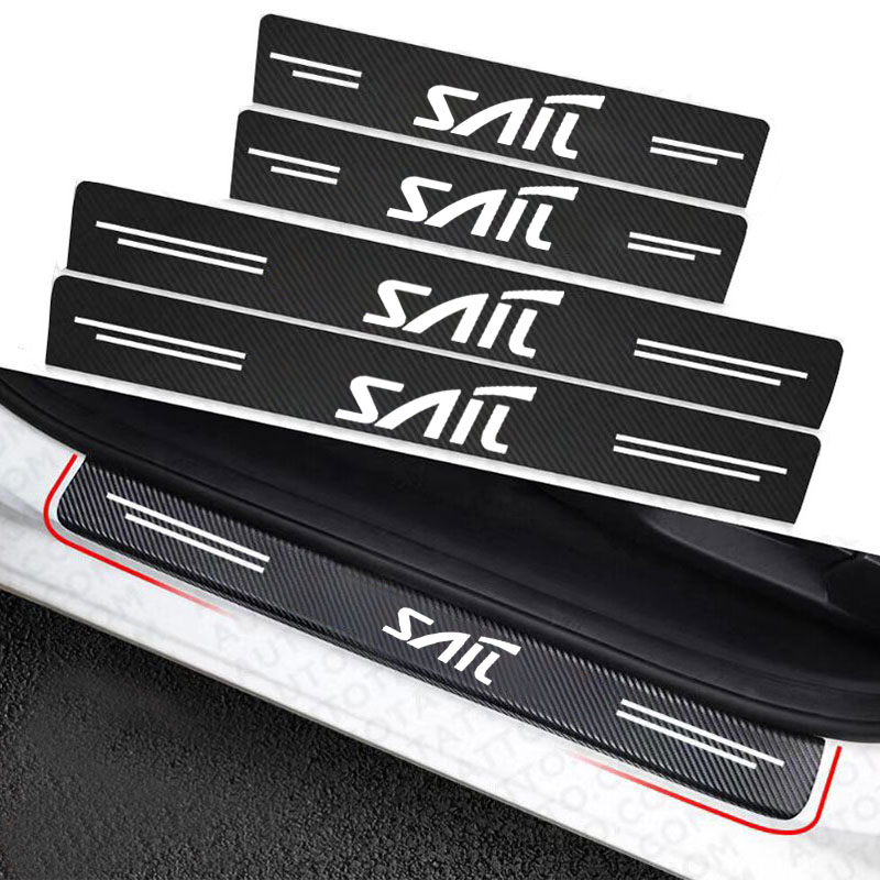 Crepe Pan Carbon - Stiker Pelindung Pelat Ambang Pintu Stiker